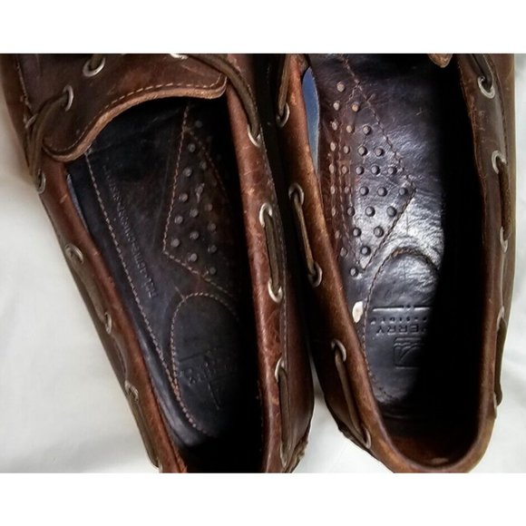Sperry Top-Sider Mens 10M Brown Leather With Tassles Slip On Loafers Shoes - Picture 10 of 16